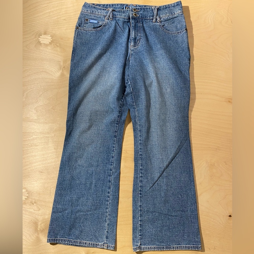 Duck Head Women's Blue Flare Jeans 12P (PY)